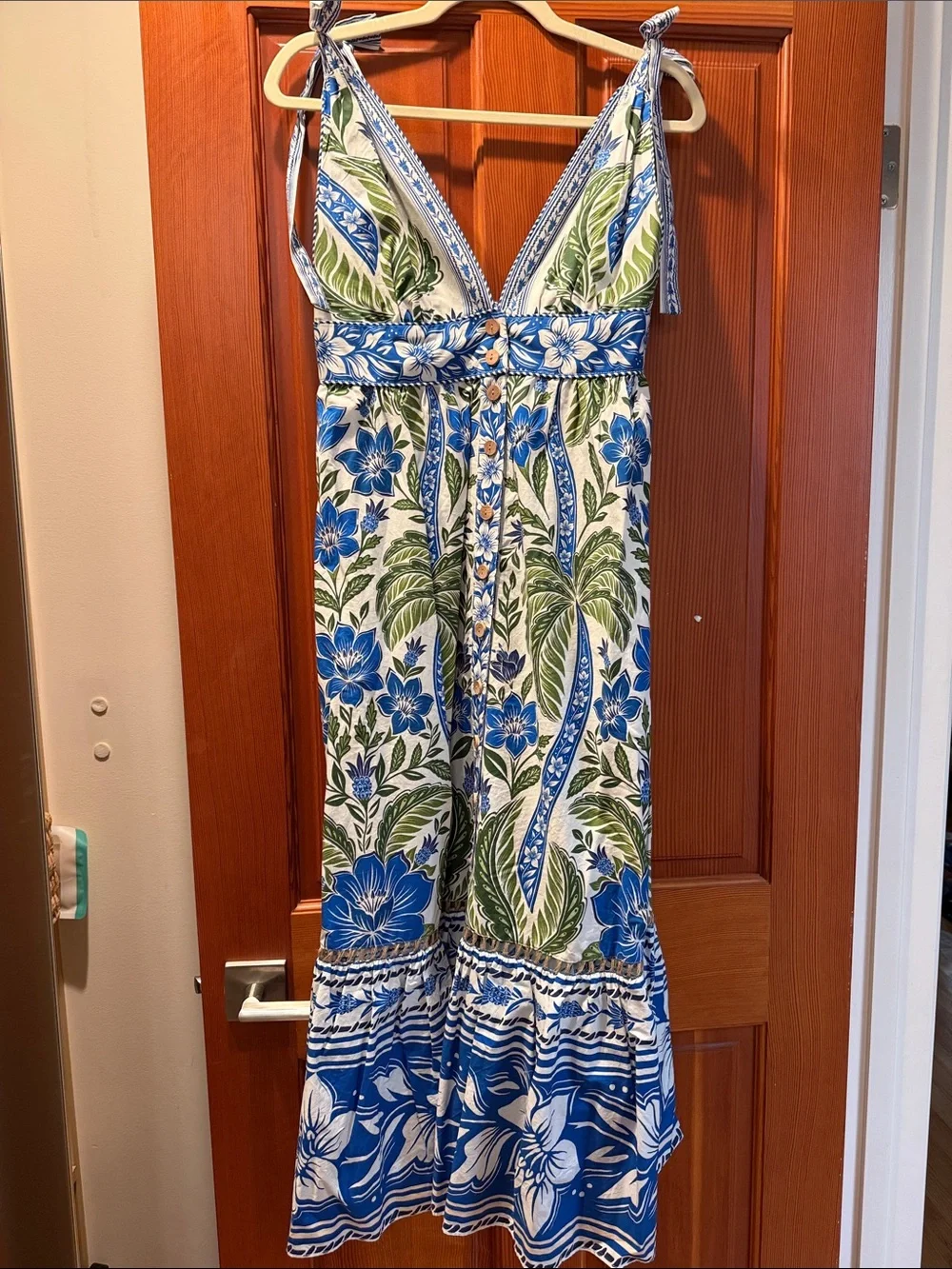 Farm Rio Off-White Tropicance Midi Dress size small EUC - Picture 4 of 9